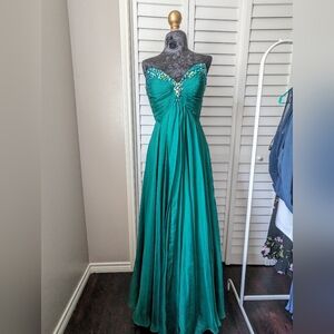 🔥 Sherri Hill Green dress prom dress wedding dress